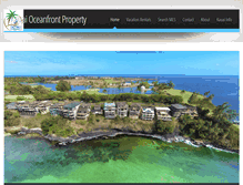 Tablet Screenshot of kauaioceanfrontproperty.com